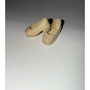Vintage Sindy Marx Doll Shoes Off White Heels 1970s 1980s Original Accessory